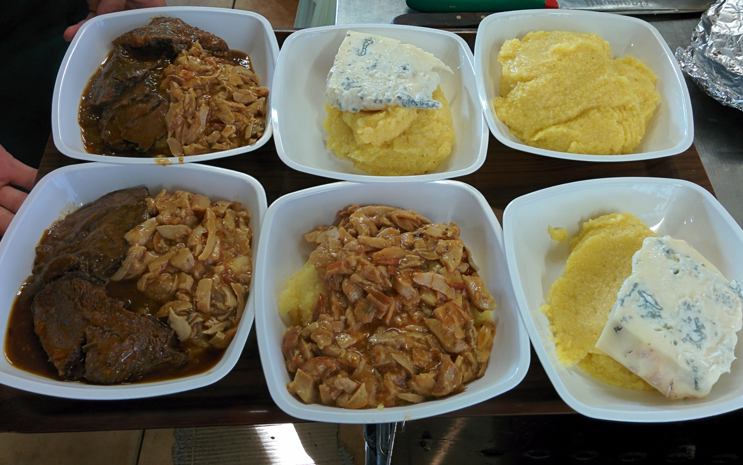polenta brasato funghi zola